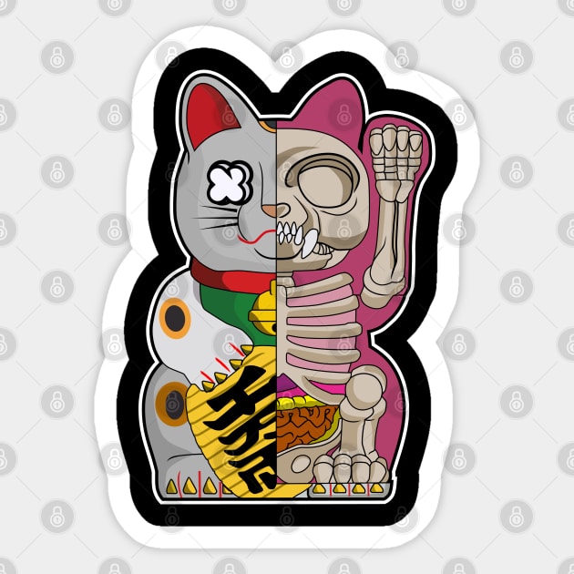 fortune cat Sticker by PaperHead